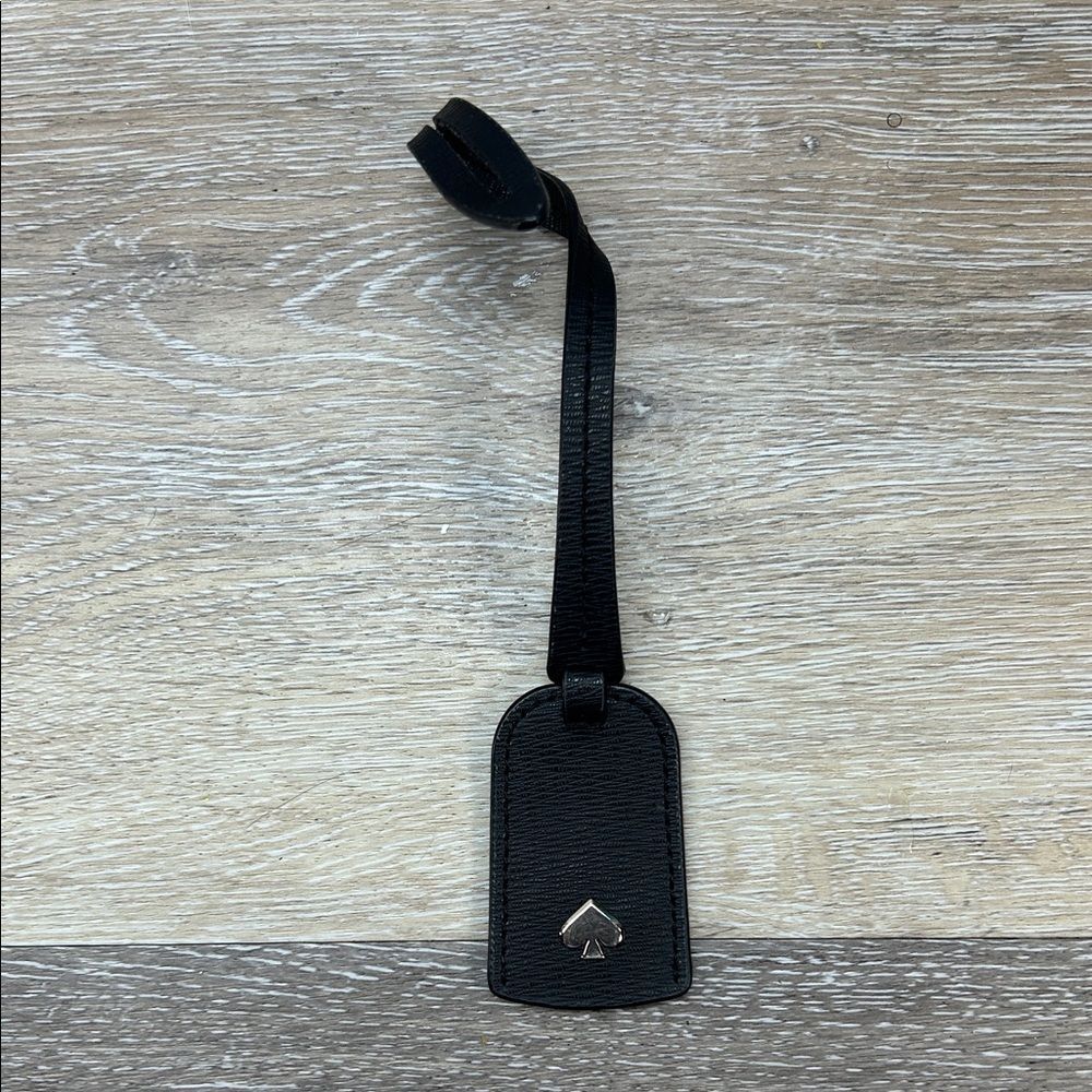 Kate spade Black Leather Bag Tag